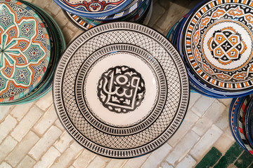 Traditional Tagine Morocco souvenirs in Fes (Fez)
