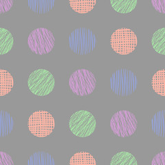 Seamless vector geometrical pattern with triangle, endless background with hand drawn textured geometric figures. Graphic illustration Template for wrapping, web backgrounds, wallpaper