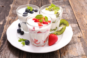 yogurt and fruit