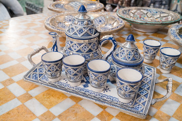 morocco tea pot set
