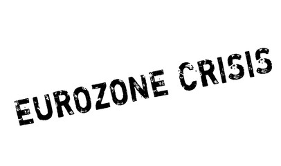 Eurozone Crisis rubber stamp. Grunge design with dust scratches. Effects can be easily removed for a clean, crisp look. Color is easily changed.