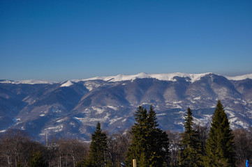 Fototapeta na wymiar Mountain in winter