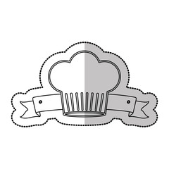 Chef hat symbol icon vector illustration graphic design