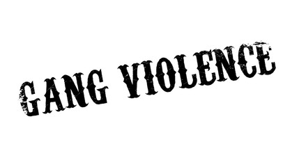 Gang Violence rubber stamp. Grunge design with dust scratches. Effects can be easily removed for a clean, crisp look. Color is easily changed.