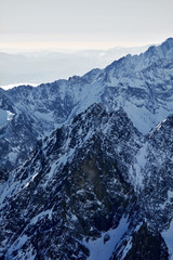 Tatra Mountains. Fot. Konrad Filip Komarnicki / EAST NEWS Slowacja 15.02.2015 Widok z Lomnicy na slowackie Tatry Wysokie.