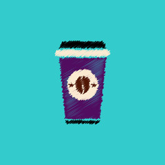 flat vector icon design collection coffee to go
