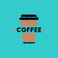  flat vector icon design collection coffee to go