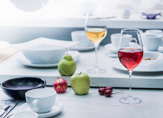 Beautiful decorated table.