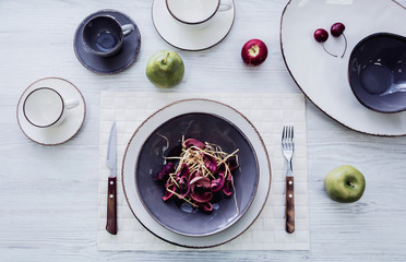 Beautiful decorated table.