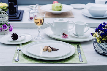 Beautiful decorated table.