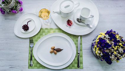 Beautiful decorated table.
