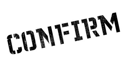 Confirm rubber stamp. Grunge design with dust scratches. Effects can be easily removed for a clean, crisp look. Color is easily changed.