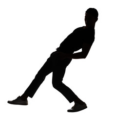 man dancing silhouette