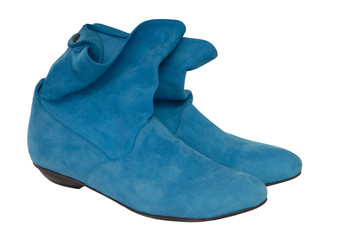 turquoise chamois boots