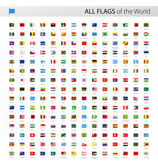 All World Bookmark Label Vector Flags - Collection