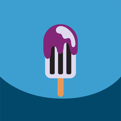 flat vector icon design collection ice cream 