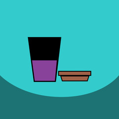 flat vector icon design collection coffee to go