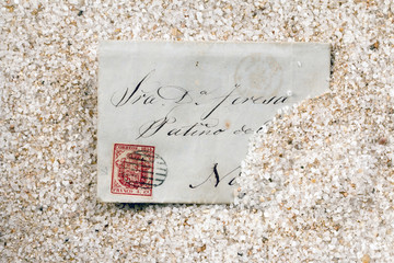 A lost postcard in the sand 5217