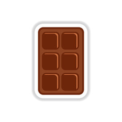 Label icon on design sticker collection biscuits with cream