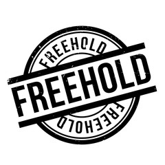 Freehold rubber stamp. Grunge design with dust scratches. Effects can be easily removed for a clean, crisp look. Color is easily changed.