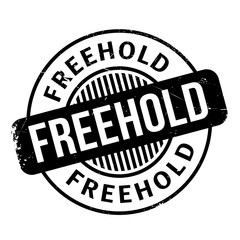 Freehold rubber stamp. Grunge design with dust scratches. Effects can be easily removed for a clean, crisp look. Color is easily changed.