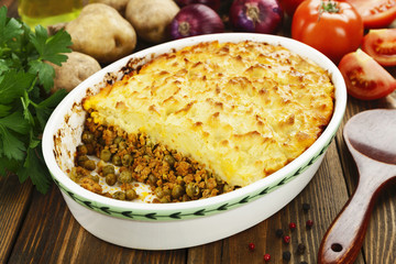 Cottage pie with meat