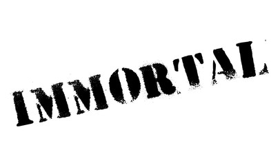 Immortal rubber stamp. Grunge design with dust scratches. Effects can be easily removed for a clean, crisp look. Color is easily changed.
