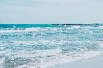 amazing blue waters of the Atlantic ocean