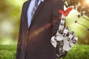 Composite image of close up of butterfly 3d