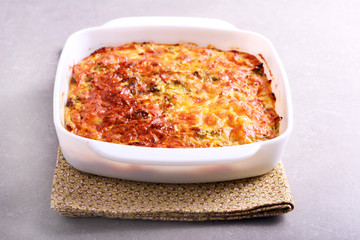 Cabbage and bacon bake