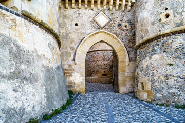 Gate at Milazzo castle, Sicily