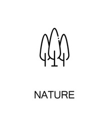 Fototapeta premium Nature flat icon