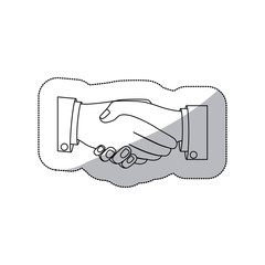 Hnadshake business symbol icon vector illustration graphic design