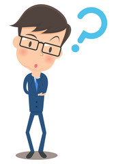 男性会社員　疑問