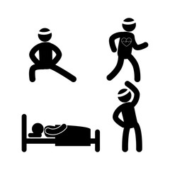 athlete silhouette fitness lifestyle vector illustration design