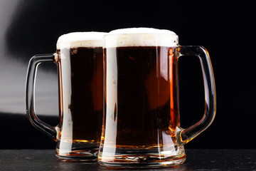 Still Life with a draft beer by the glass.