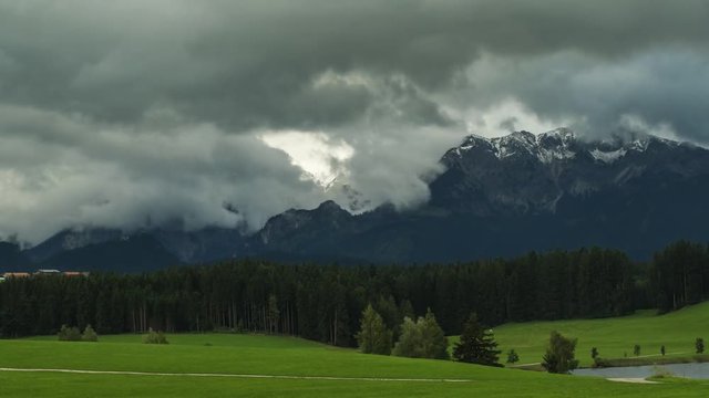 Attlesee und Alpen im Allg&auml;u