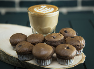 coffee served with cookie
