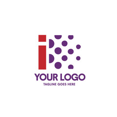 creative letter i logo. Abstract business logo design template. modern Letter I Logo template editable for your business.
