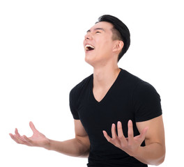 smiling Asian young man