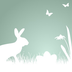 bunny silhouette for Easter time