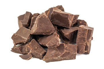 heap of dark chocolate