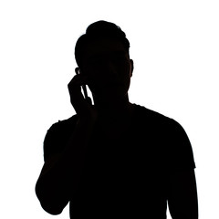 man talk on phone