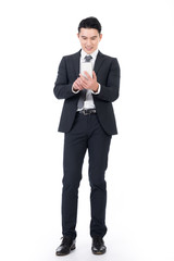 businessman using phone