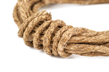 natural rope on white