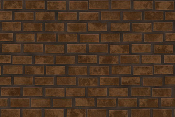 Texture of brown brick rectangular shape.