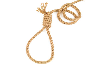 rope knotted in noose