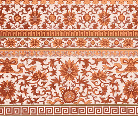 Traditional Chinese floral ornament