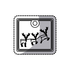 Decorative christmas tag icon vector illustration graphic design