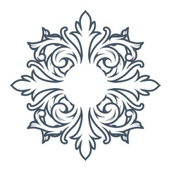 Decorative monogram design element